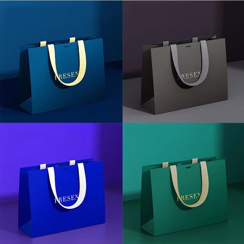 Custom Order Acceptable Boutique Shopping Bolsa De Papel with Customized Logo Printing