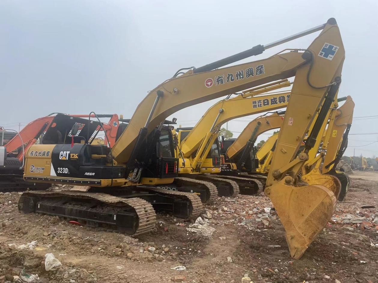 20ton 323DL Used CAT Excavators Hydraulic Types Of Digging Machines