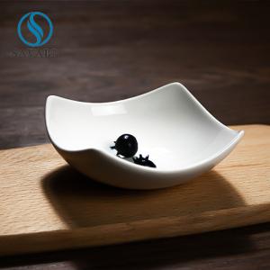 Quality Fashionable Tableware Accessories White Ceramic Single Flavor Plate wholesale