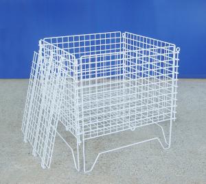 Quality Zinc Coated Industrial Wire Container Light Duty Structure Anti Rust wholesale