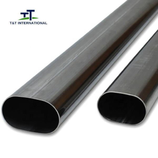 Professional Carports Flat Oval Steel Tubing 0.5-10mm Thickness ISO Certificatio