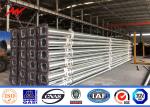 6-18m Solar Street Light Pole , Tubular Steel Pole