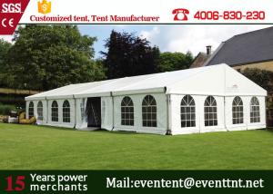Quality Custom Luxury Large White Wedding Tent , Outside Canopy Tent With Walls Custom Window wholesale