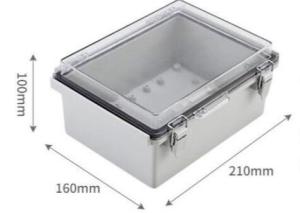 Quality 210x160x100mm IP65 ABS Plastic Enclosure With Hinged Cover wholesale