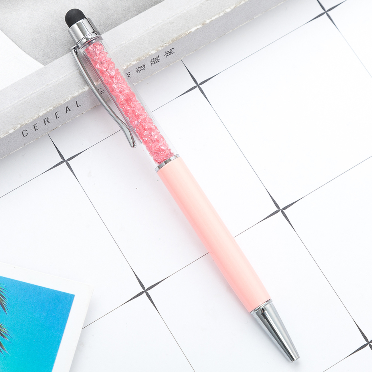 240M Writing Length Plastic Rotating Advertising Gift Ballpoint Pen with 2.5g Weight