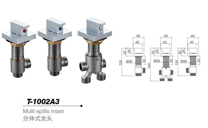 Bathtub mixer,Faucet,cold/hot water basin tap T-1002A3