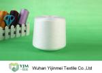 Virgin White Industrial Polyester Yarn , Polyester Core Spun Thread For Fabric /