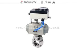 Quality Hygenic Inox Normal Close Pneumatic Clamp 316L Butterfly Valves wholesale
