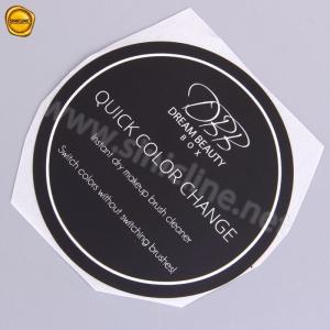 Quality 1.5in Black Glossy Sticker Paper For Packaging Cosmetics Beauty wholesale