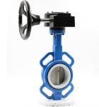 2 4 inch cast iron stainless steel wafer style butterfly valve installation