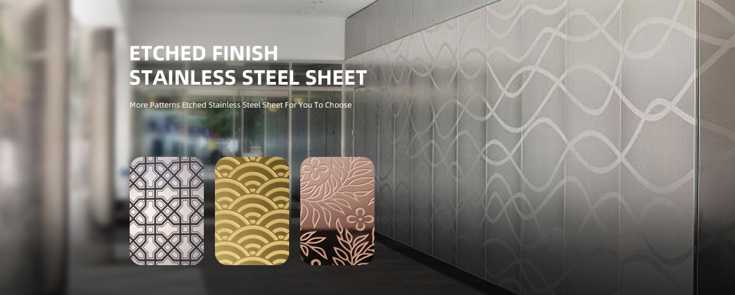 BIS JIS GS Decorative Stainless Steel Sheets With Unique Surface Etchings