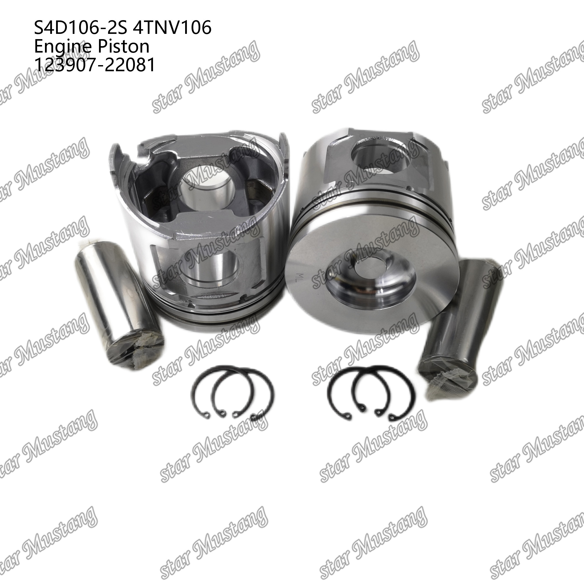 Piston S4D106-2S 4TNV106 123907-22081 For Yanmar Diesel Engine Repair Parts