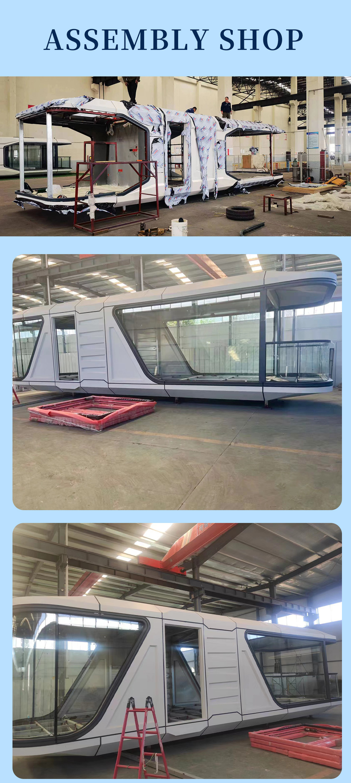 Modern Design Easy to Install Steel House Capsule with Smart Home