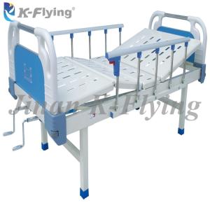 Quality Folding Steel 2 Crank Manual Hospital Bed Patient Without Wheels wholesale