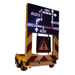 Quality DC 12V 24V VMS Trailer Signs Advertising Mobile LED Billboard wholesale