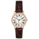 PU Leather Diamond Quartz Watches 377 Battery Roman Scale Water Diamond