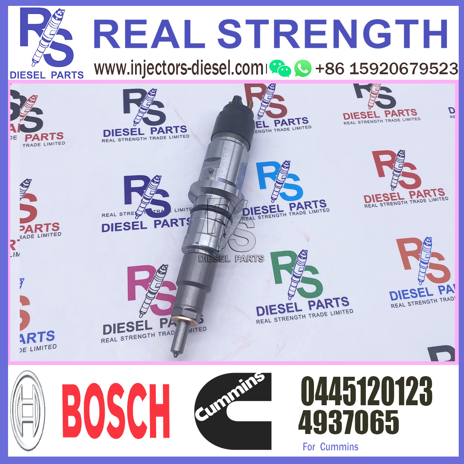 0445120123 Injector Nozzle Assembly 0445120022 For Cummins Injector 4937065