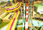 Adult High Speed Water Slide / Commercial Fiberglass Swimming Pool Slide