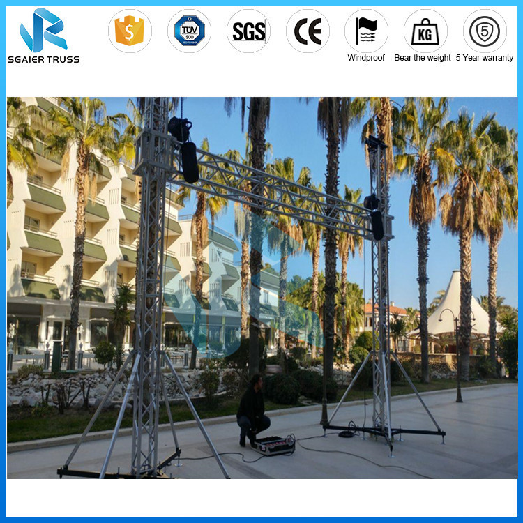 Outdoor Stage LED Screen Truss System Quickly Assemble Silver / Black Color