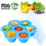 Baby Complementary Silicone Ice Trays Food Grade Customized Color With Lids