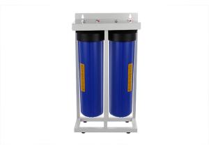 Quality Floor mount 20'' big blue whole house water filter housings 1'' port with double sump wholesale