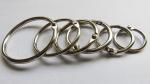 Metal silver nickel finish 14mm(9/16")loose leaf ring book binding ring hinged