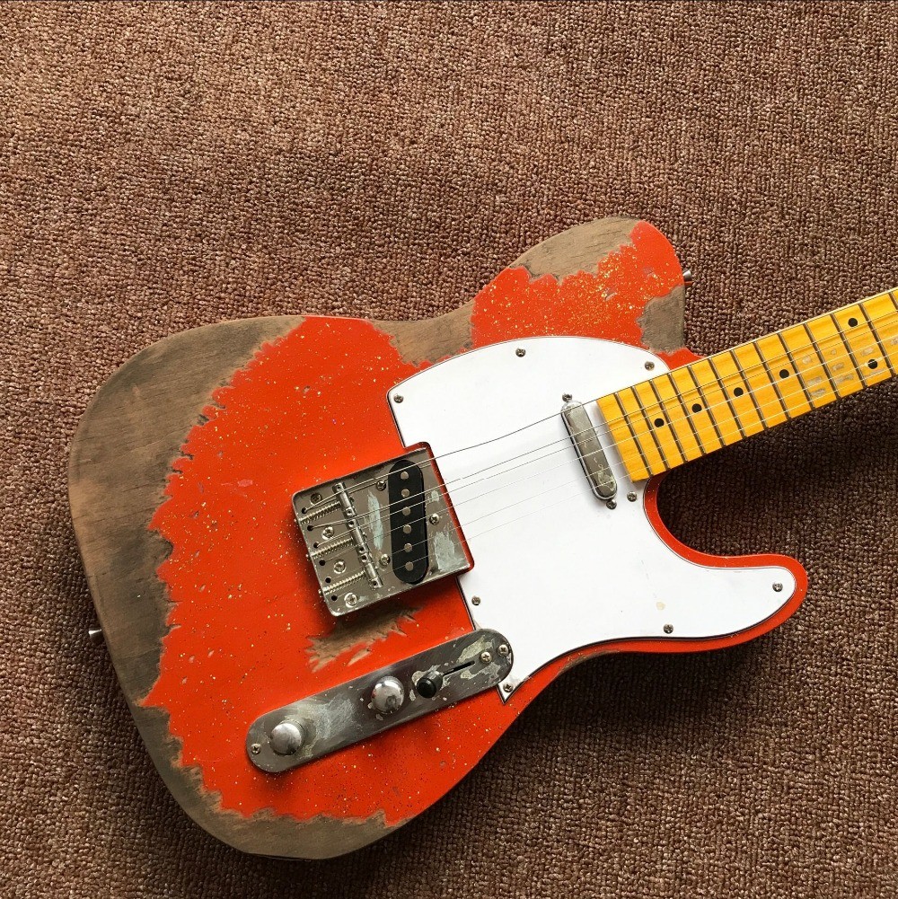 New standard Custom ,TELE 6 Strings Maple fingerboard handwork Electric Guitar