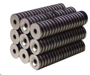 Quality Permanent Neodymium Iron Boron Magnets Radial Ring Shaped ISO9001 Certificated wholesale