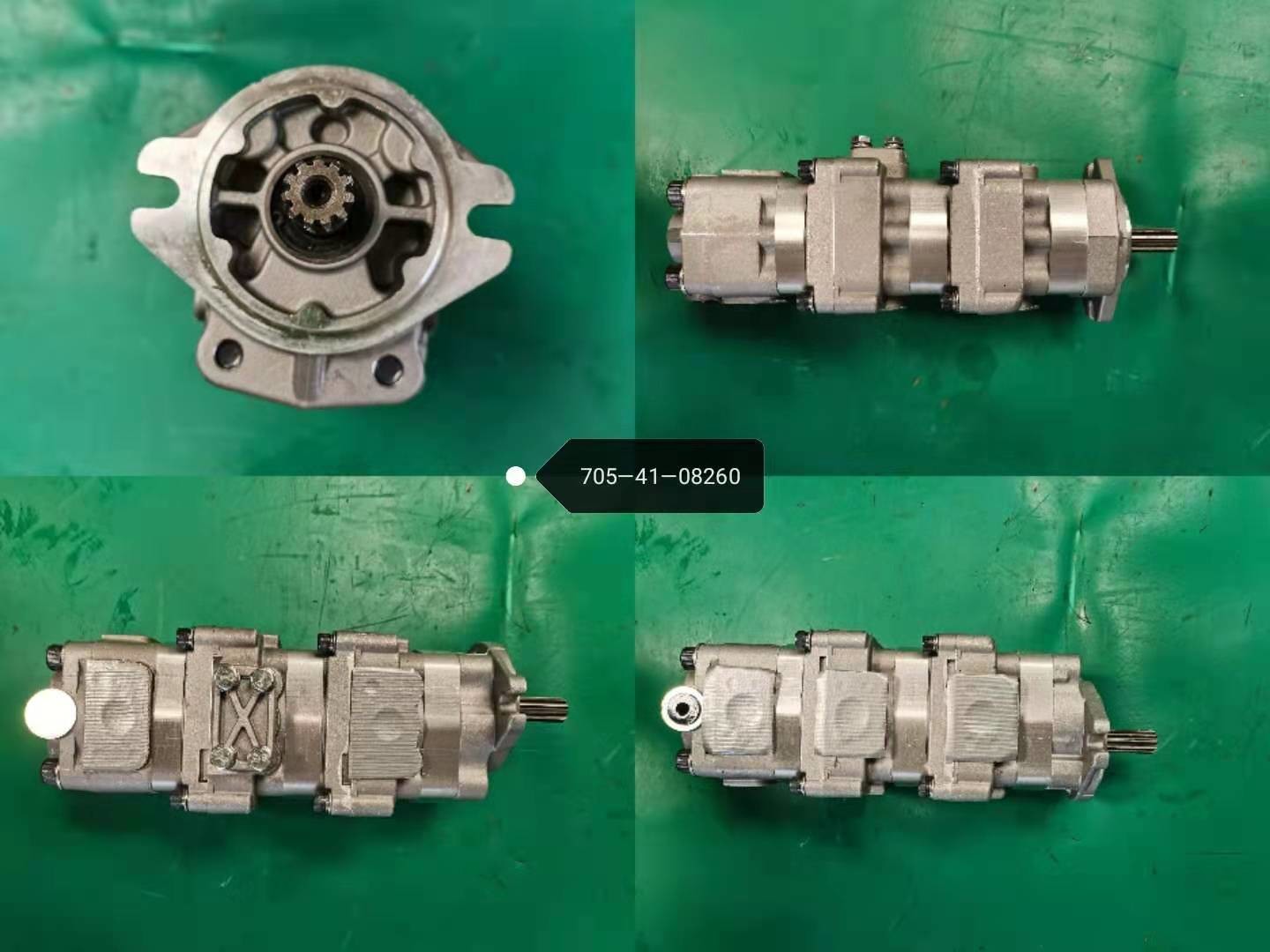 705-41-08260 (11+11+7+2.5) Excavator Gear Pump PC38UU PC38UUM 8.86 kgs