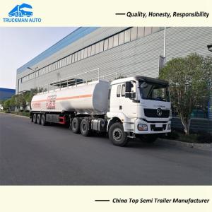 Quality Q235 Q355 40000L Fuel Tanker Trailer 3 Axle With 4 Compartment wholesale