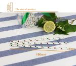 Green foil pattern FDA Certificate Biodegradable Paper Straws Food-grade