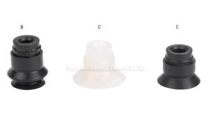 Quality 0.34Mpa Vacuum Component Bellow / Flat Vacuum Pad 2 - 50mm , NBR/PU Material Vacuum Cup For Automation Industrial wholesale