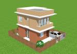 Prefab Hot Dip Galvanized Lightweight Steel Structure Villa Duplex Apartment