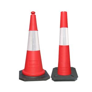 Quality PE Plastic Road Cone Orange High Visible Highway Traffic Cones wholesale