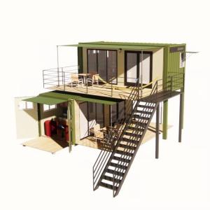 Quality 20ft or 40ft Foldable Puerto Rico Living Luxury Flat Pack Shipping Container Casas Modulares Prefabricadas Pre Fab House wholesale