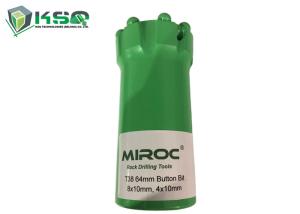 Quality T38 64mm Rock Hammer Drill Bits Spherical Button Shape Iso9001 Approved wholesale