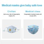 Anti Dust Kids Medical Face Mask Cute Cartoon Printing Customized Design
