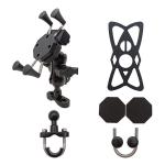 Universal 9-24V X Claw Motorcycle Phone Mount With Usb Charger