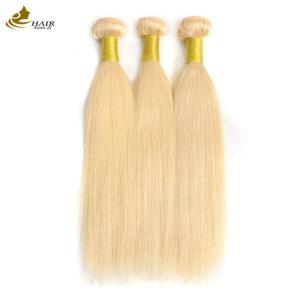 Quality Factory Direct Sale Brazilian Virgin Human Hair 613# Blonde Straight Hair Bundle wholesale