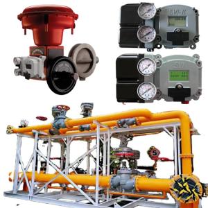 Quality Natural Gas Valve Skid Masoneilan 37002 Series Butterfly Control Valve SVI2 SVI3 4700E Valve Positioner 496 Rotary Switch wholesale
