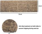 ECO Friendly Hot Selling Fitness Natural Jute Rubber Yoga Mat for Yoga
