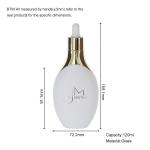 Frosted Glass Cosmetic Packaging Bottles 50ml With Dropper
