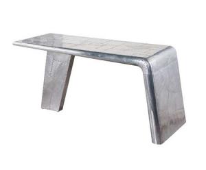 Quality Industrial Style Aviator Aluminum Vintage Table Office Wing Desk Aviation Furniture wholesale