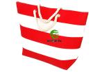 Tote Beach Cotton Canvas Shopping Bags Lightweight For Women Rope Handle