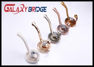 Quality Crystal Light Coffee Decorative Coat Hooks Elegant Zinc Bag Hangers European Livingroom Jacket Holders wholesale
