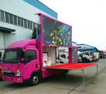 120HP LED Mobile Advertising Truck P8 4x2 Digital With Stage