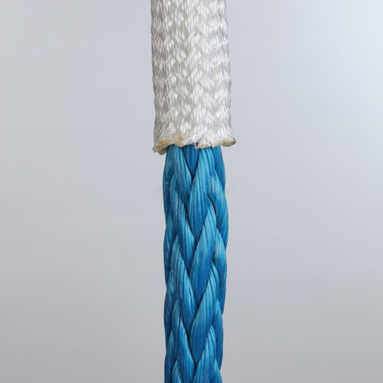 White 12mm YLY Yacht Sailing Braided Polyester UHMWPE Rope for Nautical Applications