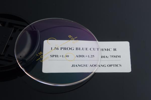 1.56 Index High Transmission Progressive Multifocal Lenses For Anti Blue Ray