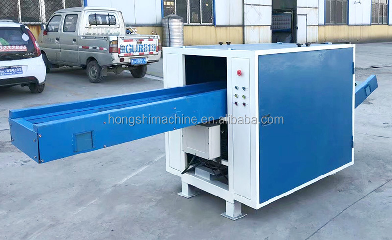 Textile shredder machine for cutting rag textile waste