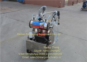 Quality Diesel Power Mobile Milking Machine Two Cows Farm Milking Equipment wholesale